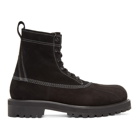 Undercover Black Contrast Stitch Boots
