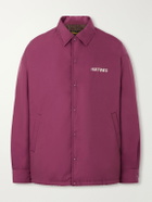 Visvim - Embroidered Wool and Silk-Blend-Twill Jacket - Burgundy