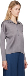 PLEATS PLEASE ISSEY MIYAKE Gray Basics Shirt