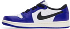 Nike Jordan Navy & White Air Jordan 1 Low Sneakers