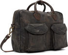 RRL Brown Leather Briefcase