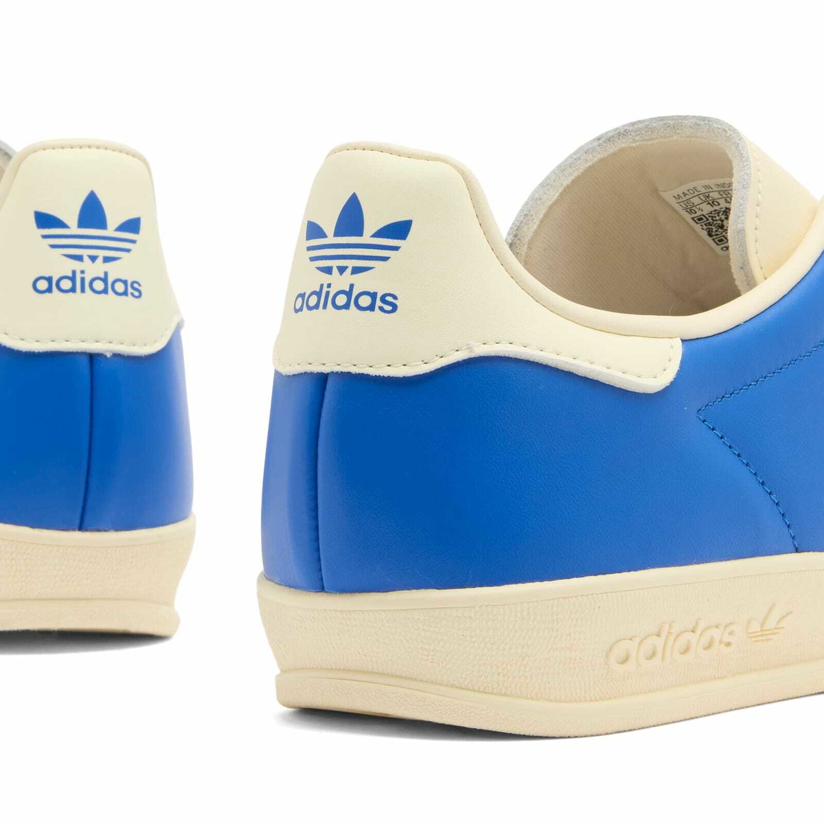 Adidas Gazelle Indoor Sneaker in Blue/Cream White/Gold