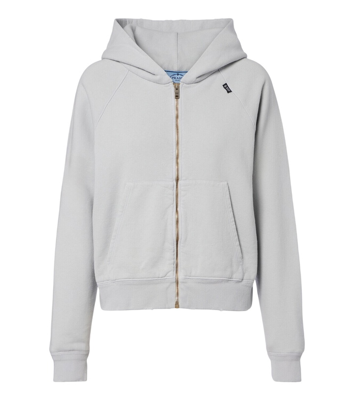 Photo: Prada Cotton jersey hoodie