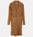 'S Max Mara Paris belted virgin wool coat