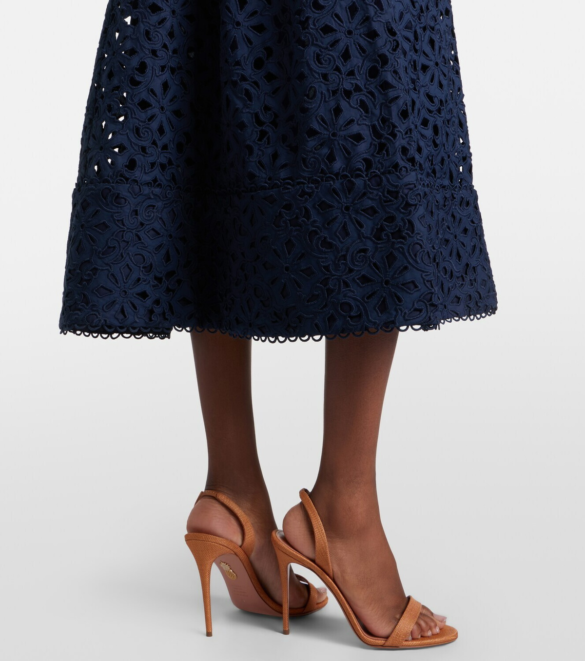 Rebecca Vallance Antalya broderie anglaise midi dress