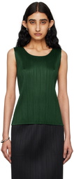 PLEATS PLEASE ISSEY MIYAKE Green Monthly Colors March Tank Top