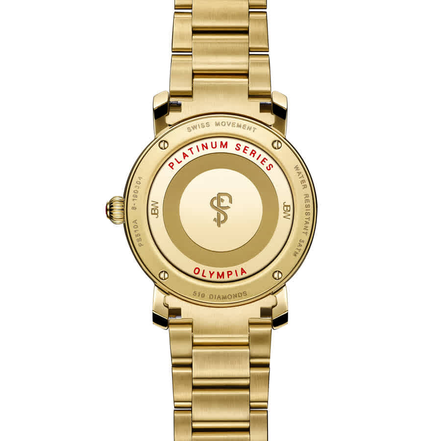 JBW Platinum Series Diamond Gold-tone Dial Ladies Watch PS510A