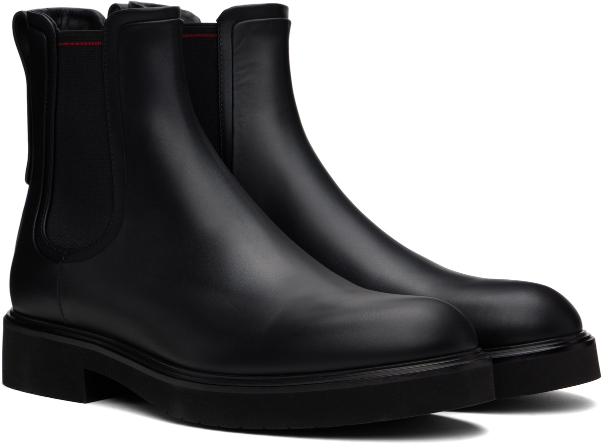 Ferragamo Black Calfskin Chelsea Boots Salvatore Ferragamo