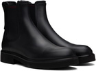 Ferragamo Black Calfskin Chelsea Boots