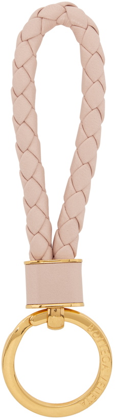 Photo: Bottega Veneta Pink Intreccio Key Ring