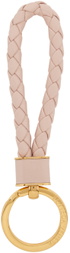 Bottega Veneta Pink Intreccio Key Ring