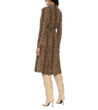 Saint Laurent Leopard-print silk shirt dress