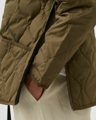 Taion Military Zip V Neck Jacket Green - Mens - Windbreaker