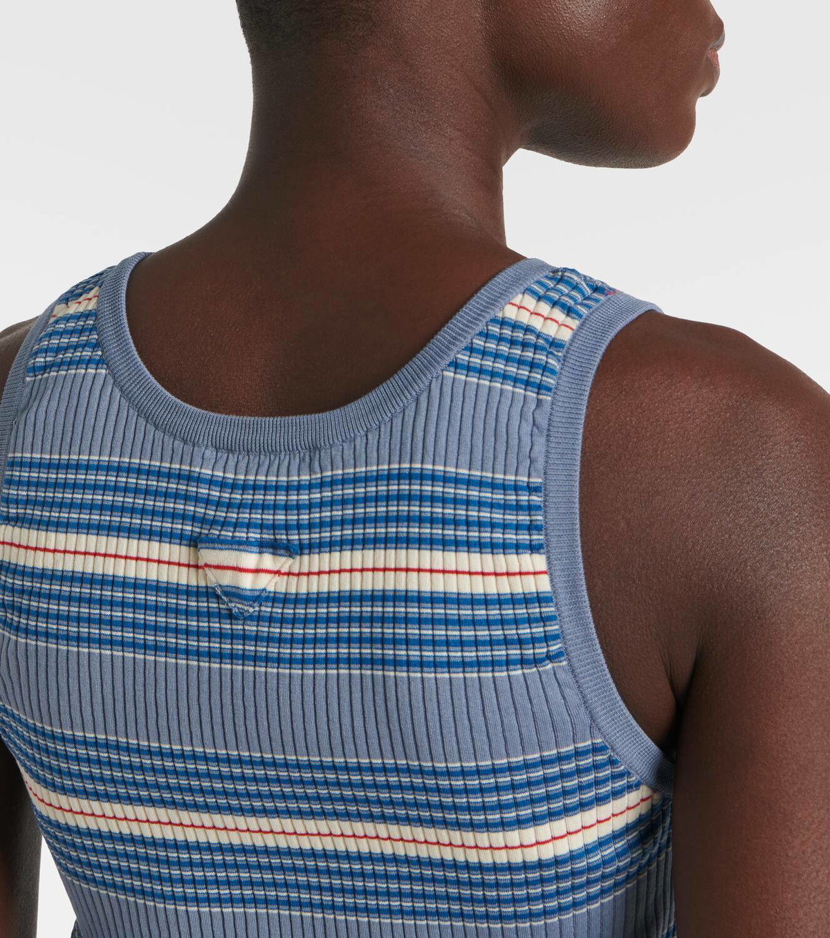 Prada Cotton ribbed-knit tank top