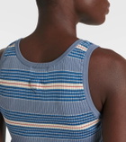 Prada Cotton ribbed-knit tank top