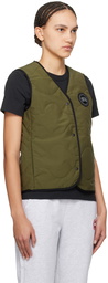 Canada Goose Khaki Annex Liner Reversible Vest