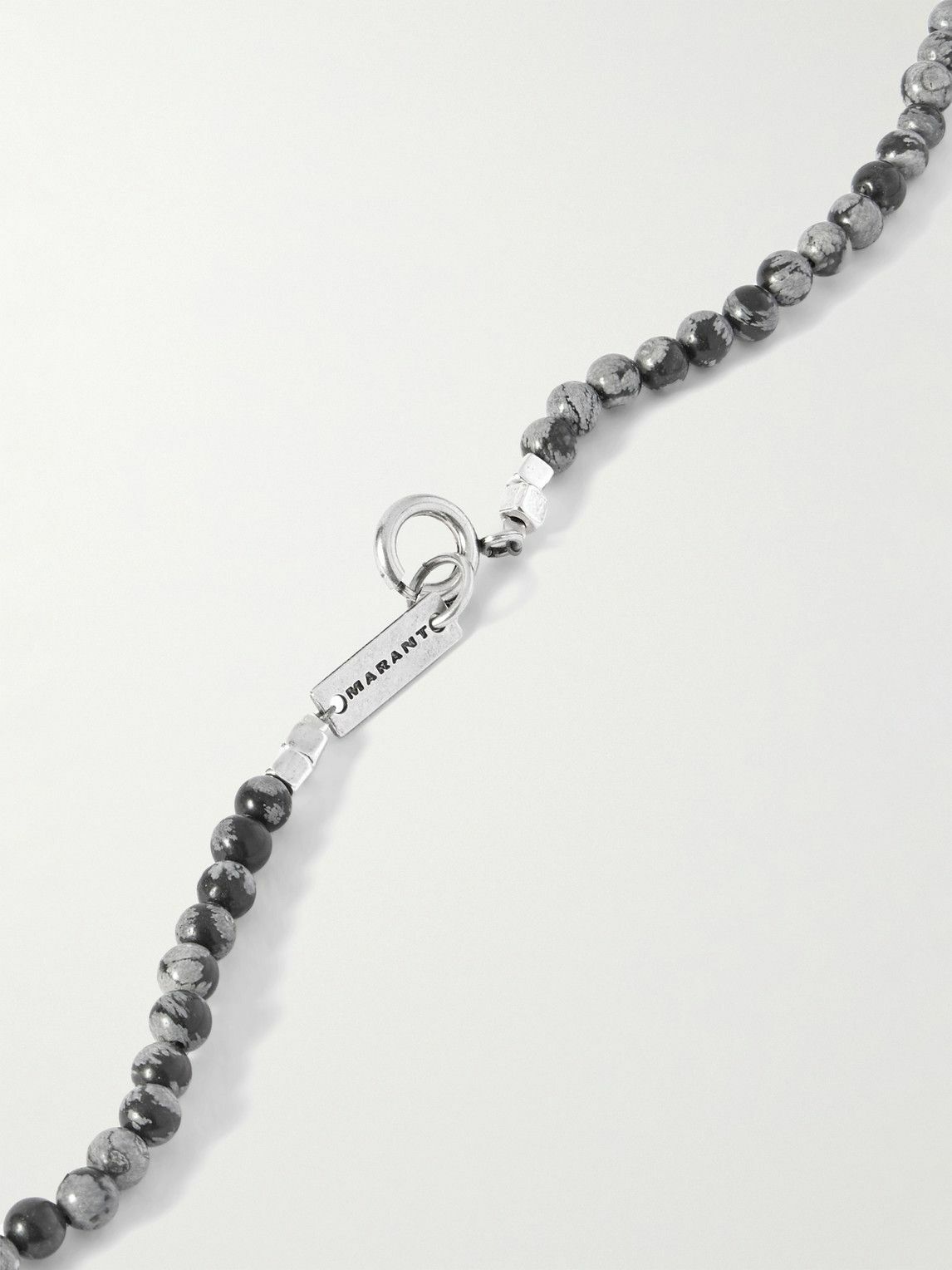 Marant - Silver-Tone and Howlite Beaded Necklace