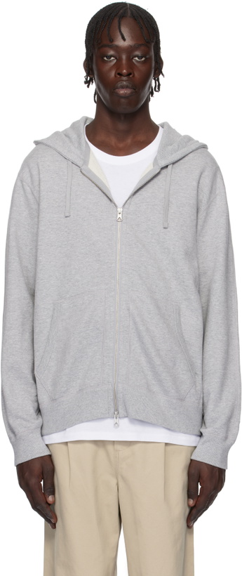 Photo: Reigning Champ Gray Midweight Terry Standard Zip Hoodie