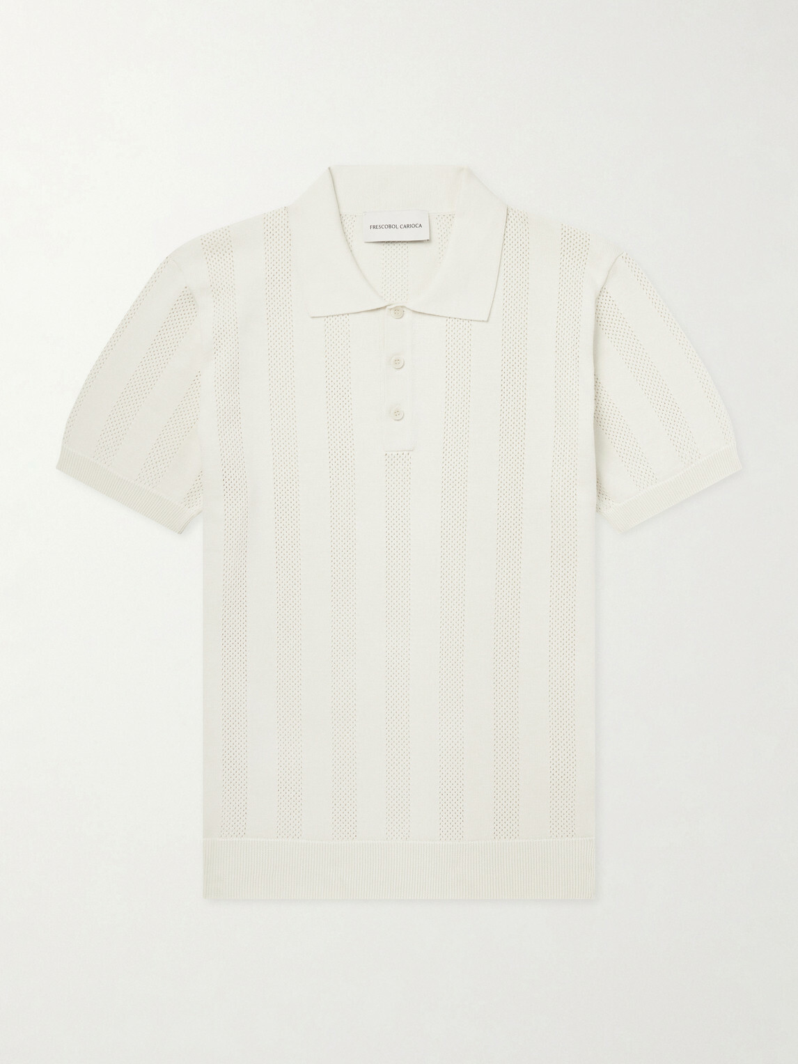 Frescobol Carioca - Vidal Cotton Polo Shirt - Neutrals