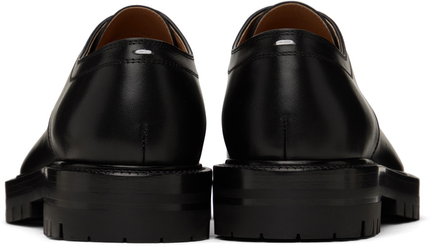 Maison Margiela Black Tabi Lace-Up Derbys Maison Margiela