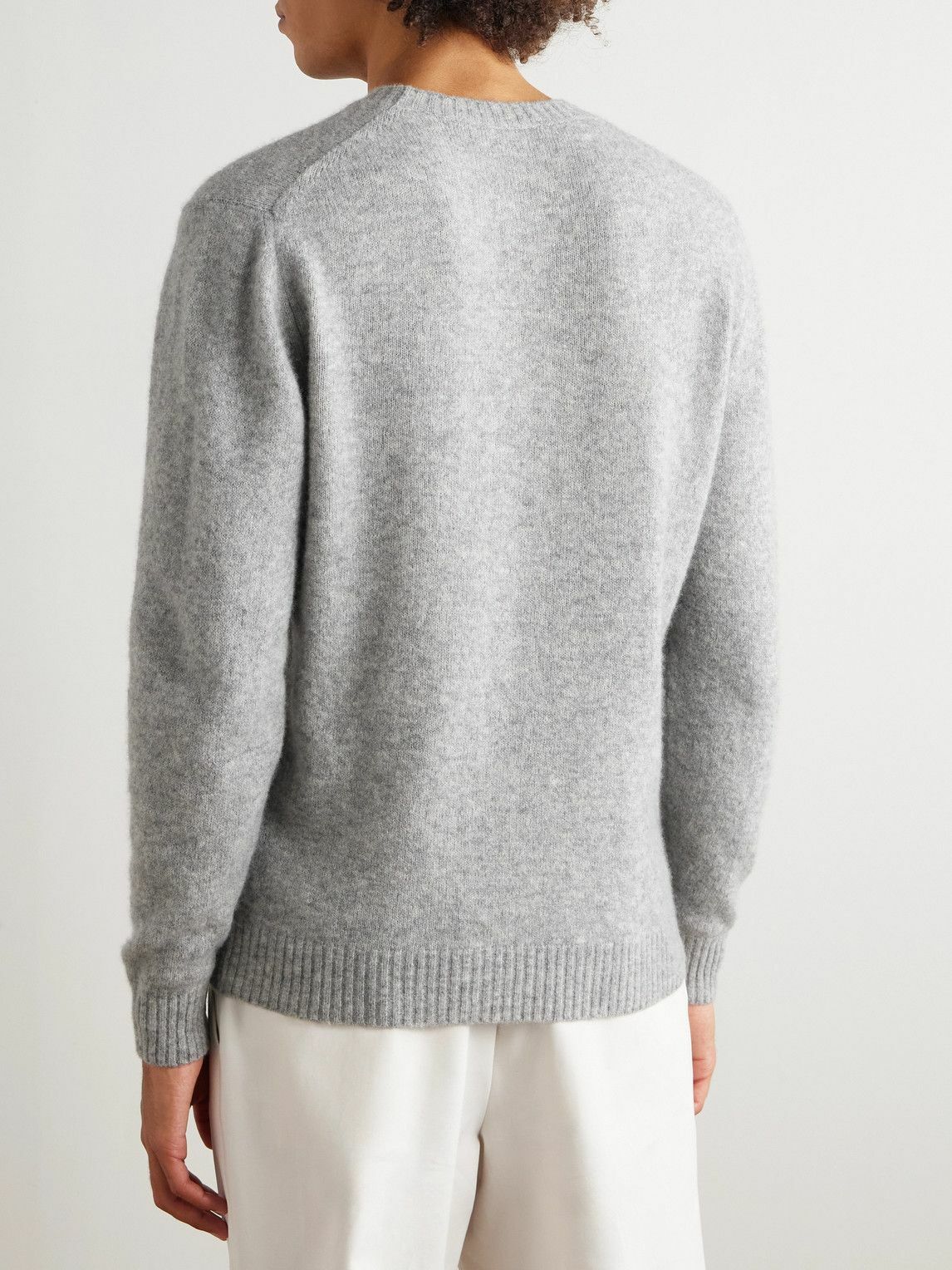 Thom Sweeney - Brushed Cashmere-Blend Sweater - Gray