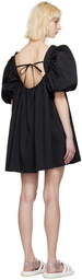 Kijun Black Balloon Minidress