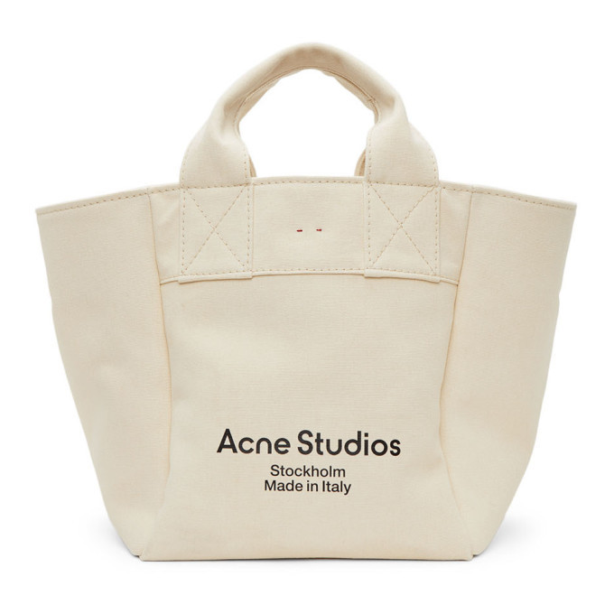 Acne Studios Beige Canvas Large Tote Acne Studios
