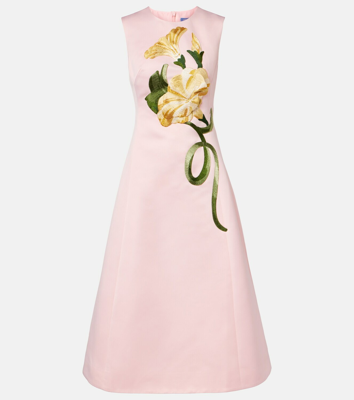 Leo Lin Floral-appliqué cocktail dress