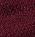 BRIONI - 8cm Textured-Silk Tie - Burgundy