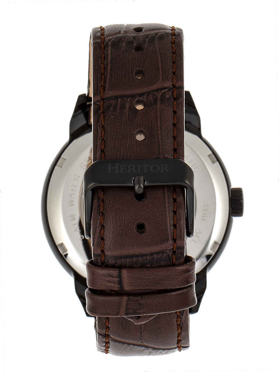 Heritor Sanford Automatic Black Dial Mens Watch HR8306