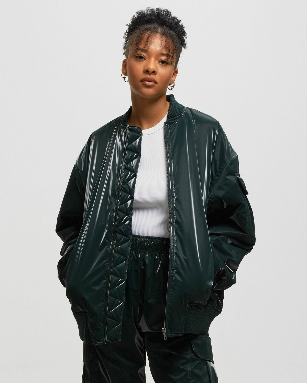 Stine Goya Norea, 1702 Liquid Technical Green Bomber Jackets Stine