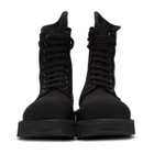 Rick Owens Drkshdw Black Bozo Megatooth Lace-Up Boots