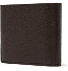 Tod's - Logo-Appliquéd Full-Grain Leather Billfold Wallet - Dark brown