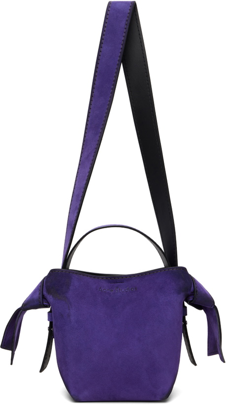 Photo: Acne Studios Purple Musubi Mini Suede Crossbody Bag
