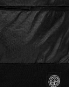 Stone Island Backpack Mussola Gommata Canvas Garment Dyed Black - Mens - Backpacks