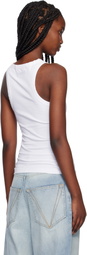 VETEMENTS White Oval Logo Tank Top