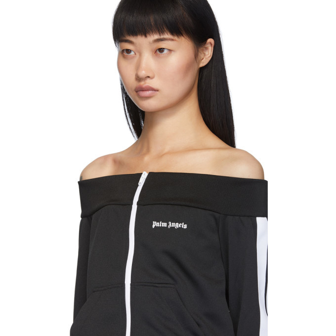 Palm angels off shoulder track jacket new arrivals