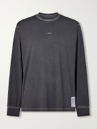 Satisfy - Logo-Print Recycled-AuraLite™ Jersey T-Shirt - Black