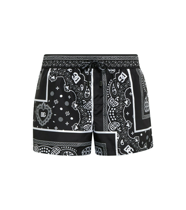 Photo: Dolce&Gabbana - Bandana printed swim shorts