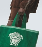 Versace Medusa cotton-terry jacquard tote bag