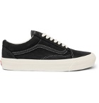 Vans - OG Old Skool LX Leather-Trimmed Nubuck Sneakers - Black