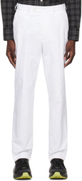 PALMER White Embroidered Trousers