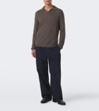 The Row Ripley cashmere polo sweater