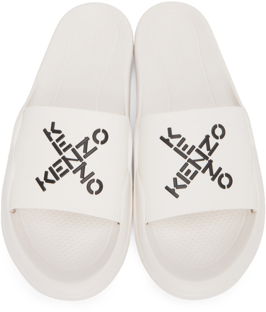 Kenzo White Sport Pool Slides Kenzo