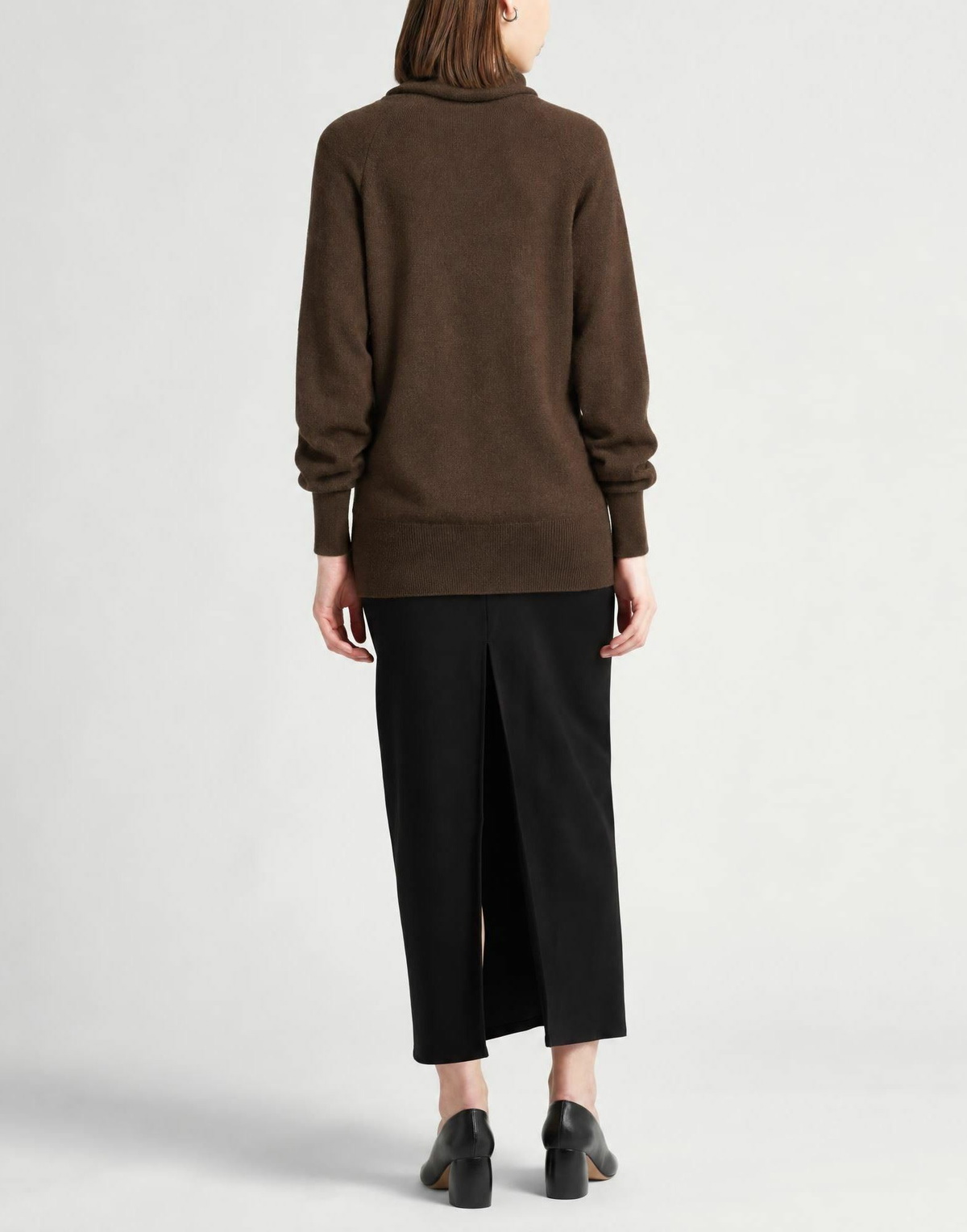 Malo Womens Turtleneck Dark in Brown