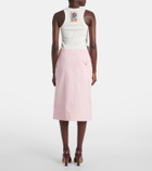 Bottega Veneta Cotton twill midi skirt