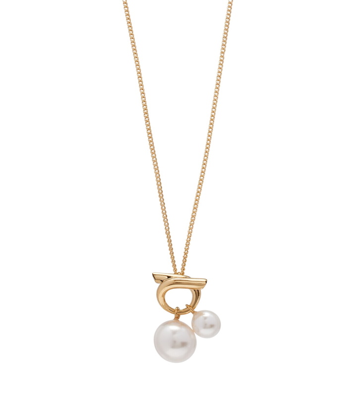 Photo: Ferragamo Faux pearl pendant necklace