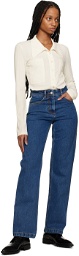 LOW CLASSIC Blue Straight Fit Jeans