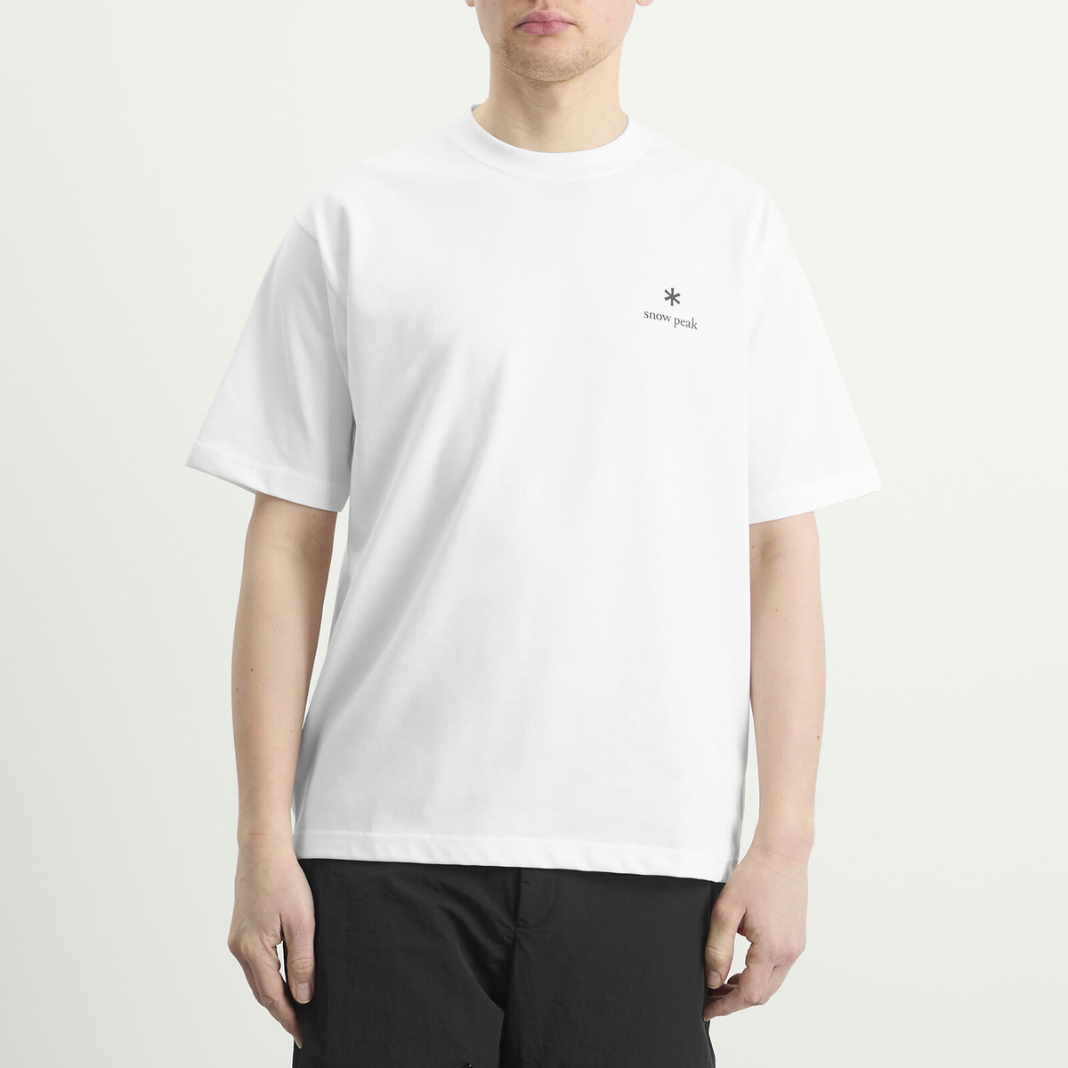Snow Peak Men's NSD Logo T-Shirt in Off White