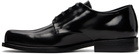 AMI Paris Black Calfskin Leather Derbys